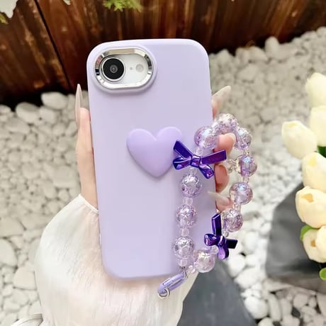 K22917 3Dハートカラフル iPhoneケース
