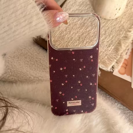 S75496 ローズリボンiPhoneケース