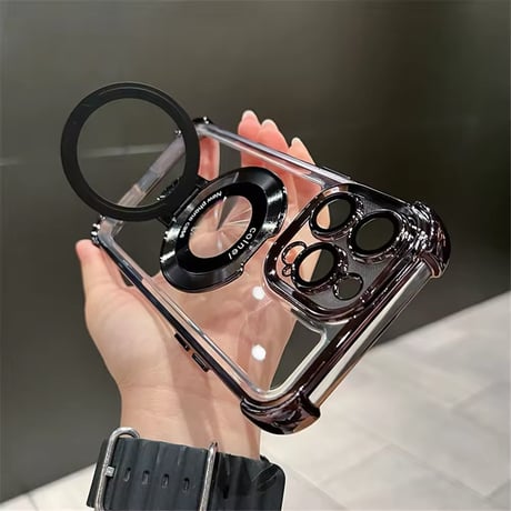 K22667 リングスタンド付きクリア iPhoneケース