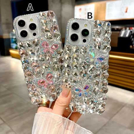 S74970 ジュエリーバタフライ iPhoneケース