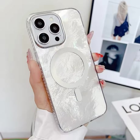 S74370 シャイニークリアMagSafe iPhoneケース