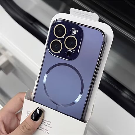 S75518 メタリックフレーム MagSafe対応iPhoneケース