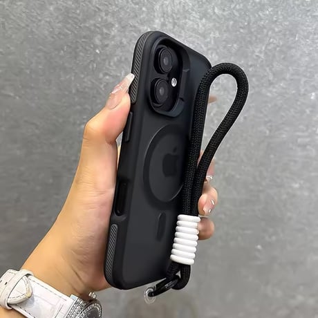 K22937 MagSafe対応 ストラップ付きクリアケース