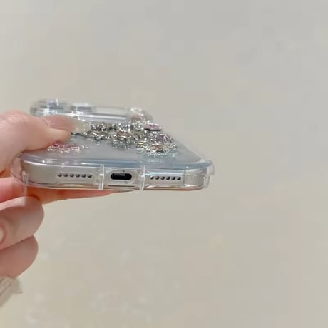 S75574 ジュエルハートミラー iPhoneケース