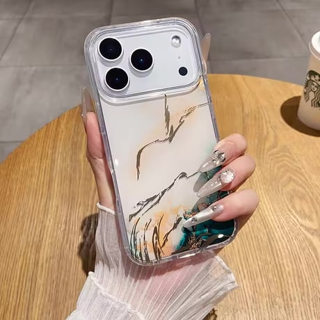 S75180 インクマーブルアートiPhoneケース