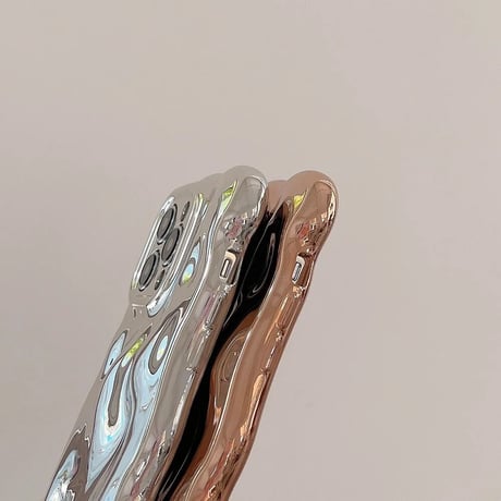 S73688  メルティウェーブ メタリックiPhoneケース