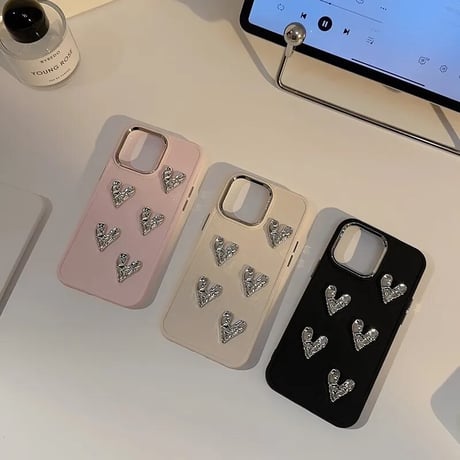 S73813  SILVER LOVE - キラキラ輝く大人可愛いiphoneケース