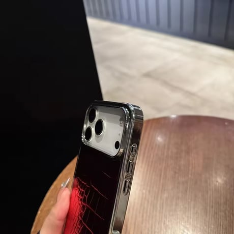 S74944 クロコ調グリッター iPhoneケース