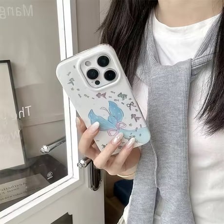 S75670 マーメイドリボンチャーム付き iPhoneケース