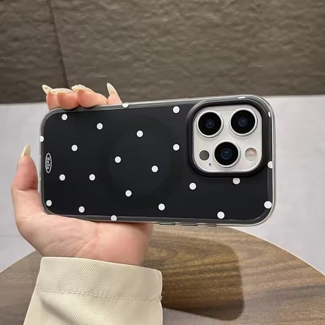 S75114 Dot cute MagSafe iPhoneケース
