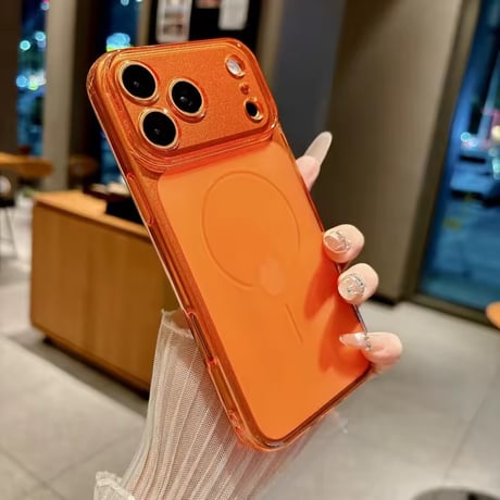 L62412 カラーフレーム MagSafe対応iPhoneケース