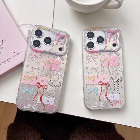 S75277 リボンコラージュiPhoneケース