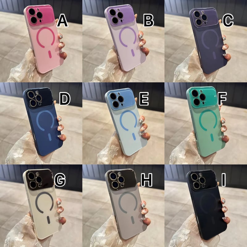 S74593 ツートンカラー MagSafe対応 iPhoneケース | nanomita