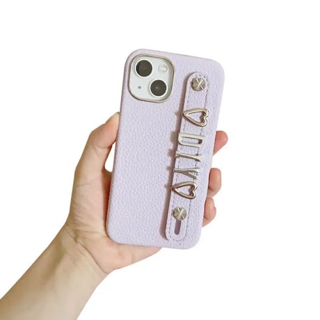 K22404  ネームカスタムレザーiPhoneケース