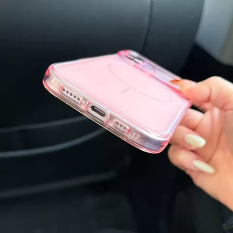 L62412 カラーフレーム MagSafe対応iPhoneケース