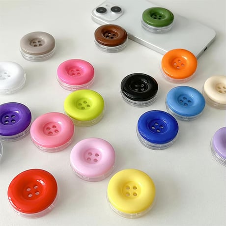 P0267  カラフルボタンスマホグリップ（全14色）