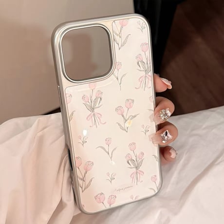 S74670 チューリップブーケのiPhoneケース