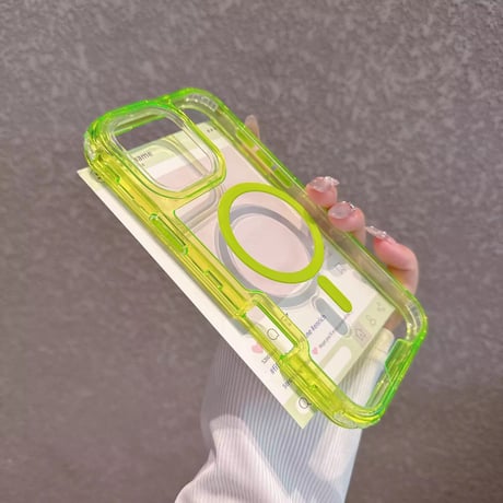 L62252 カラフルクリア MagSafe対応ケース