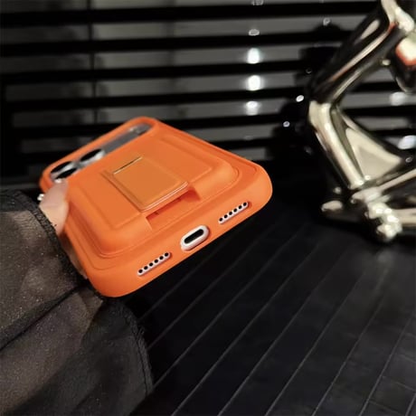 K22971 マットカラー 収納×スタンド iPhoneケース