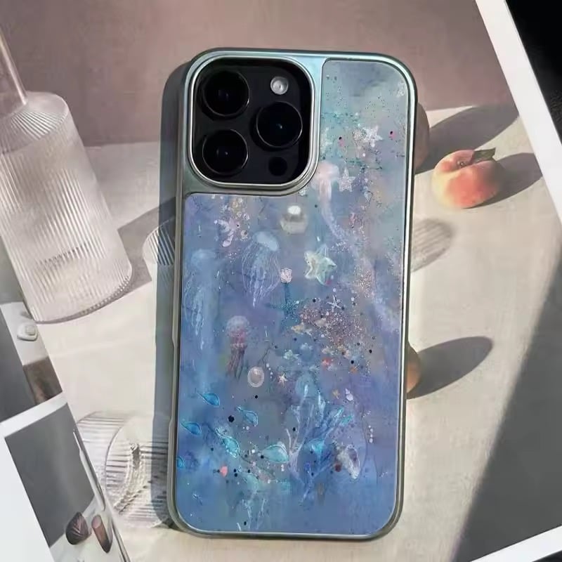 S74740 深海きらめきクラゲiPhoneケース | nanomita