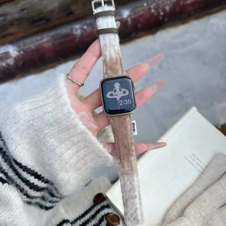 N00155 ふわもこカラフル Apple Watchバンド