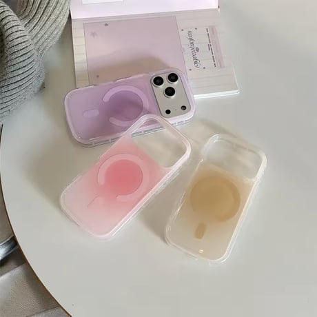 S75335 ふんわりグラデーションMagSafe対応iPhoneケース