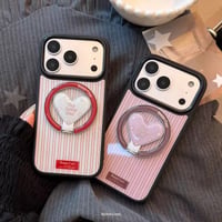 K23182 ラッキーハート MagSafeグリップ付き iPhoneケース
