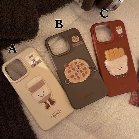 S74378 カフェスイーツフレンズiPhoneケース