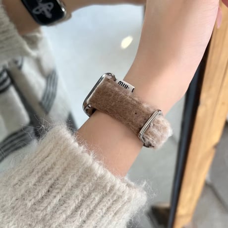 N00155 ふわもこカラフル Apple Watchバンド