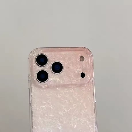 S75669 オーロラシェルピンク iPhoneケース