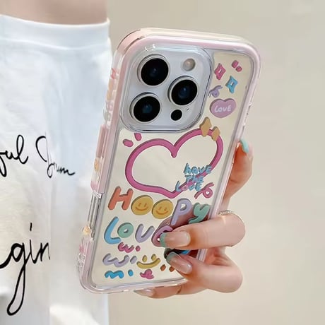 K22838 スマイリーポップミラーiPhoneケース