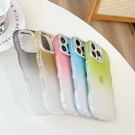 S74967 グラデーションジュエル iPhoneケース