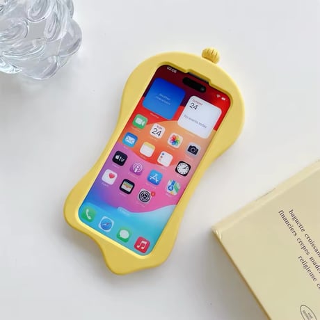 S74492 ゆがみ時計のiPhoneケース