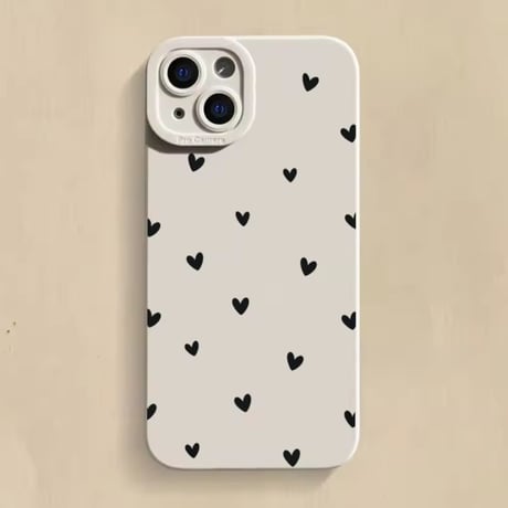 S74765 ちびハートドット iPhoneケース