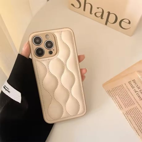 S74337 ふわモコキルティングiPhoneケース