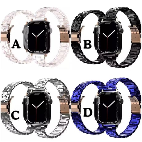 N00043 クリアメタルリンク Apple Watchバンド