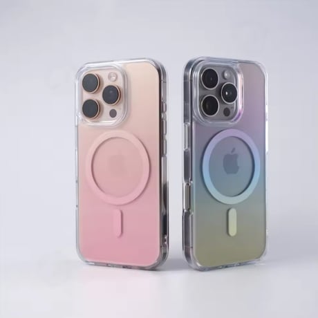 L62327 MagSafe対応 グラデーションクリア iPhoneケース