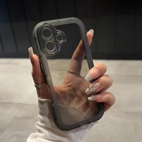 L62044 ふちどりクリア iPhoneケース