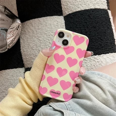 S74723 CheerfulハートiPhoneケース