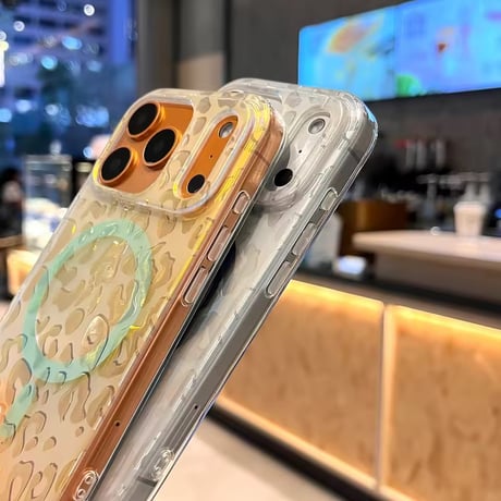 L62374 レオパードタッチ MagSafeクリア iPhoneケース