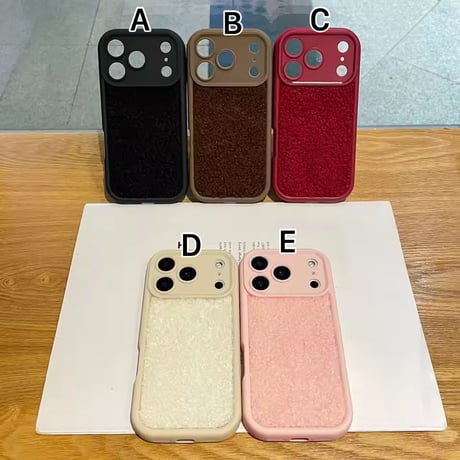 S75124 もこもこボア iPhoneケース