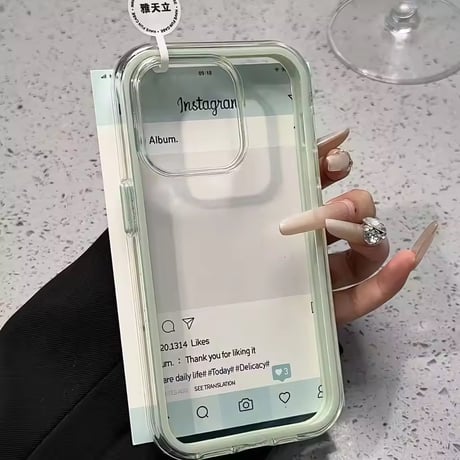 【即納商品】L62419 パステルフレームクリアiPhoneケース