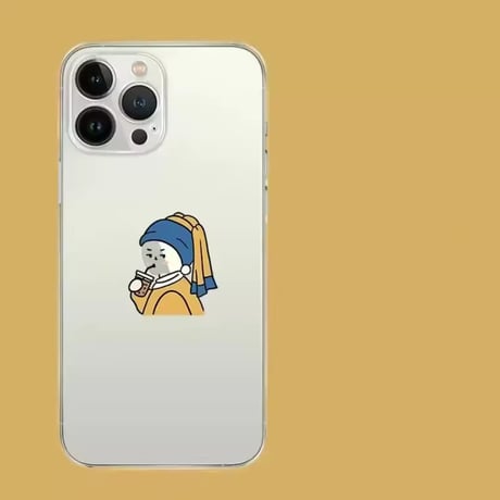 L62310 ゆるアート＆コミカルクリア iPhoneケース