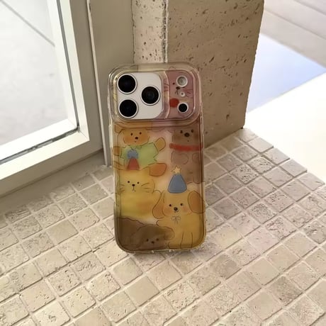 S75175 ゆるふわアニマルパーティー iPhoneケース