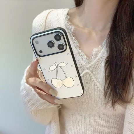 S75504 チェリーミラーiPhoneケース