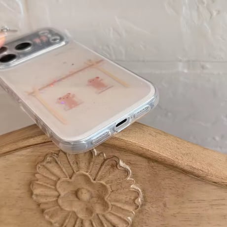 S75489 くまさんブランコiPhoneケース