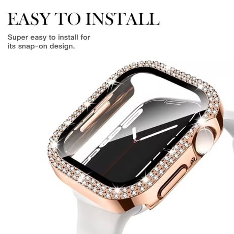 N00140 キラキラフレーム Apple Watchカバー