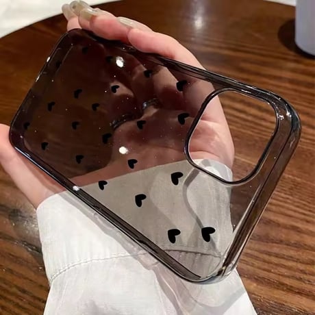 S75264 きらめきハートクリアiPhoneケース