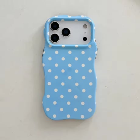 S75461 ゆるウェーブドットiPhoneケース
