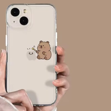 L62311 ほっこりくまさんiPhoneケース